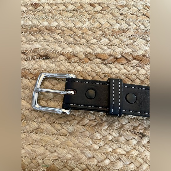 NWOT | Mark Albert Boots Black Full-Grain Leather Belt - Picture 2 of 4